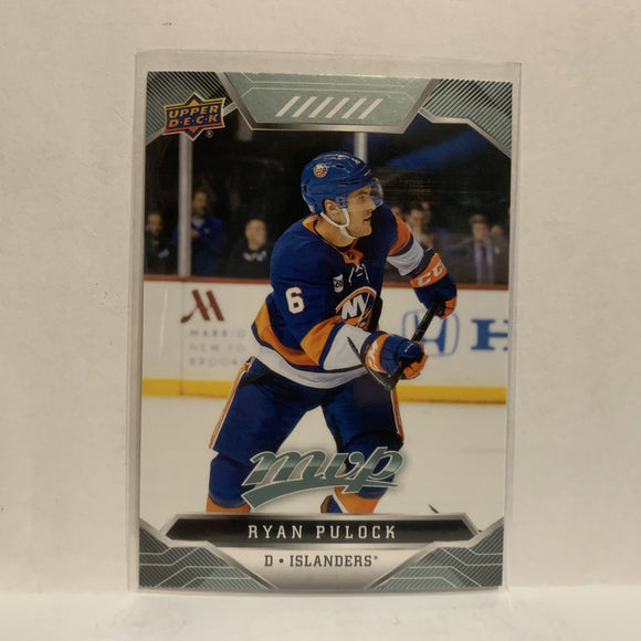 #158 Ryan Pulock New York Islanders 2019-20 Upper Deck MVP Hockey Card KN