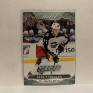 #154 Josh Anderson Columbus Blue Jackets 2019-20 Upper Deck MVP Hockey Card KO