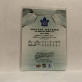 #115 Andreas Johnsson Toronto Maple Leafs 2019-20 Upper Deck MVP Hockey Card KO