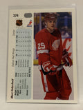 #374 Marc Habscheid Detroit Red Wings 1990-91 Upper Deck Hockey Card  NHL