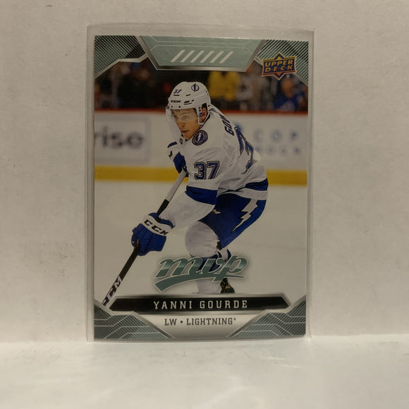 #166 Yanni Gourde Tampa Bay Lightning 2019-20 Upper Deck MVP Hockey Card KO