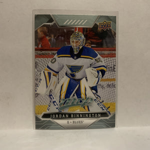 #99 Jordan Binnington St Louis Blues 2019-20 Upper Deck MVP Hockey Card KO