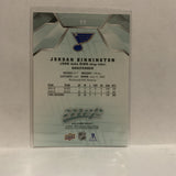 #99 Jordan Binnington St Louis Blues 2019-20 Upper Deck MVP Hockey Card KO