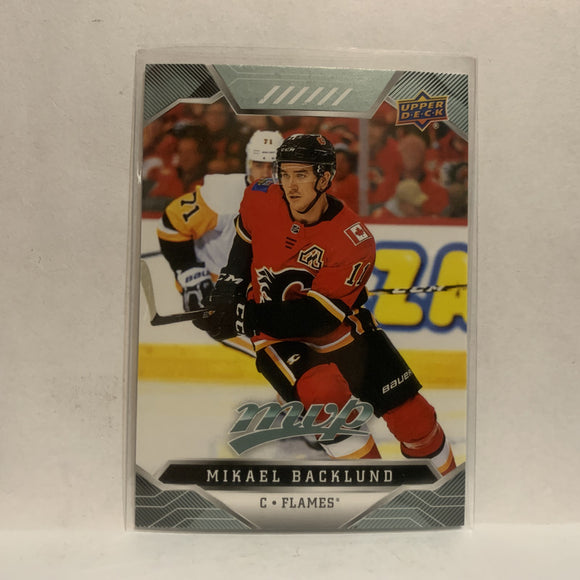 #23 Mikael Backlund Calgary Flames   2019-20 Upper Deck MVP Hockey Card KP