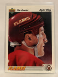 #221 Tim Hunter Calgary Flames 1991-92 Upper Deck Hockey Card  NHL