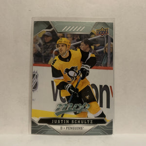 #169 Justin Schultz Pittsburgh Penguins 2019-20 Upper Deck MVP Hockey Card KQ