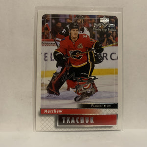 #52 Matthew Tkachuk Calgary Flames Stanley Cup Edition Silver Script 2019-20 Upper Deck MVP Hockey Card KQ