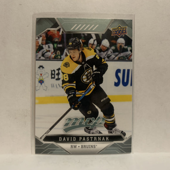 #5 David Pastrnak Boston Bruins 2019-20 Upper Deck MVP Hockey Card KQ