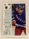 #366 Jan Erixon New York Rangers 1990-91 Upper Deck Hockey Card  NHL