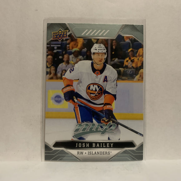 #161 Josh Bailey New York Islanders 2019-20 Upper Deck MVP Hockey Card KR