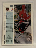 #4 Adam Creighton Chicago Blackhawks 1990-91 Upper Deck Hockey Card  NHL