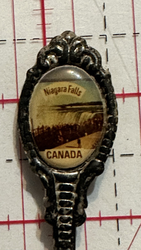 Niagara Falls Ontario Canada Iris Silverplated Ontario Souvenir Spoon