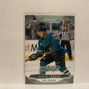 #196 Kevin Labanc San Jose Sharks 2019-20 Upper Deck MVP Hockey Card KS