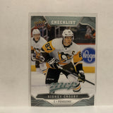 #200 Sidney Crosby Checklist Pittsburgh Pengiuns 2019-20 Upper Deck MVP Hockey Card KS