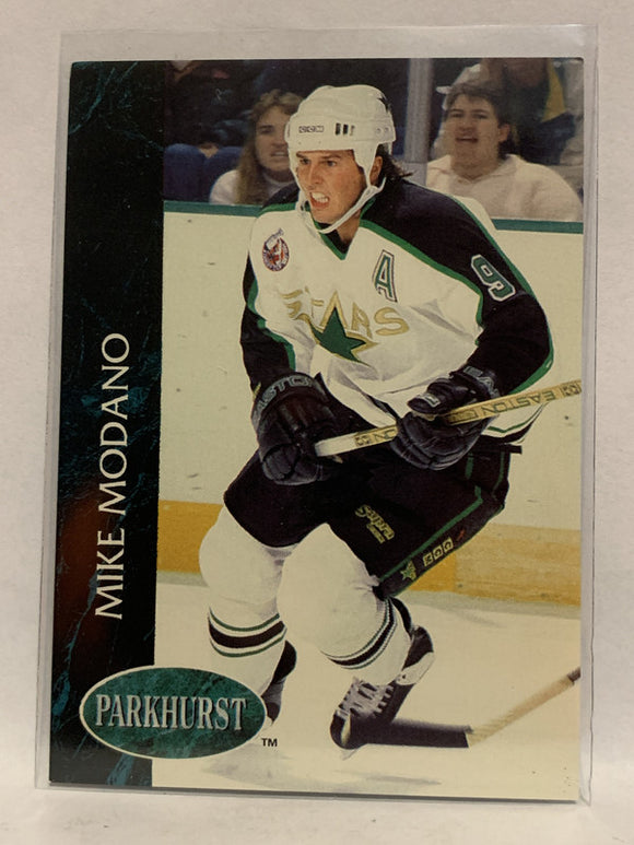#75 Mike Modano Minnesota North Stars 1992-93 Parkhurst Hockey Card NHL