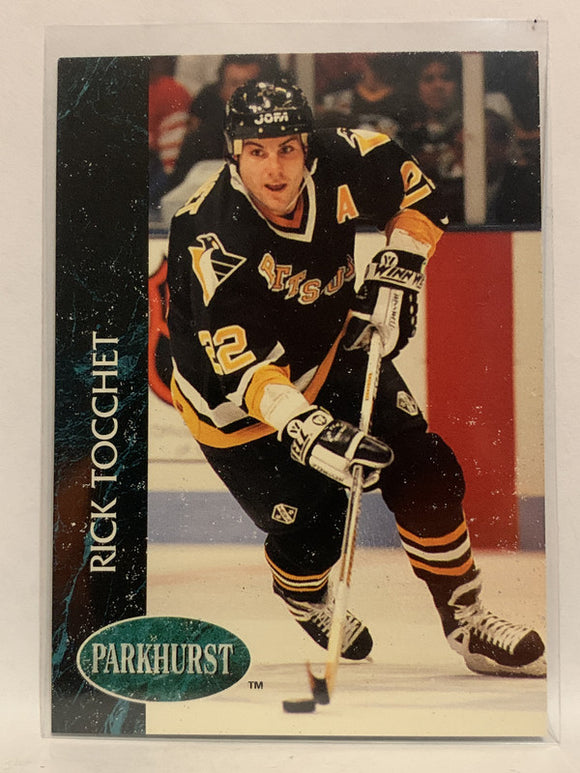 #139 Rick Tocchet Pittsburgh Penguins 1992-93 Parkhurst Hockey Card NHL