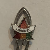 La Ronge Saskatchewan Maple Leaf Canada Collectable Souvenir Spoon AK