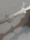 Christmas Wreath Little Drummer Boy Gazelle Silverplated Holidays Souvenir Spoon