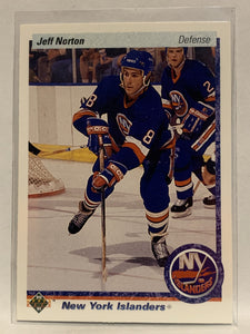 #386 Jeff Norton New York Islanders 1990-91 Upper Deck Hockey Card NHL