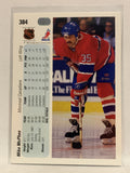 #384 Mike McPhee Montreal Canadiens 1990-91 Upper Deck Hockey Card NHL