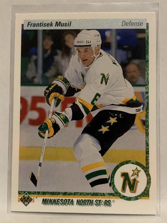 #383 Frantisek Musil Minnesota North Stars 1990-91 Upper Deck Hockey Card NHL