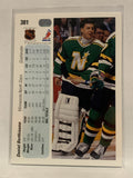 #381 Daniel Berthiaume Minnesota North Stars 1990-91 Upper Deck Hockey Card NHL