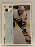 #379 Garry Galley Boston Bruins 1990-91 Upper Deck Hockey Card NHL