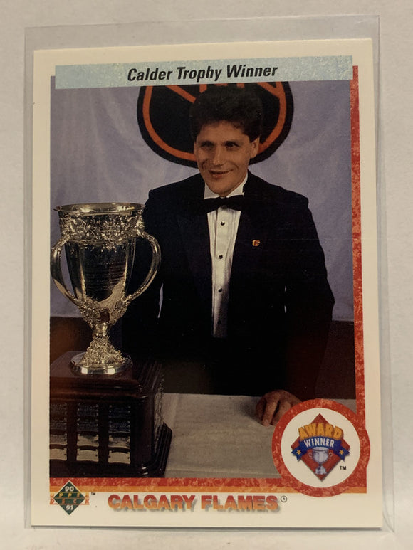 #202 Sergei Makarov Calder Trophy Calgary Flames 1990-91 Upper Deck Hockey Card NHL