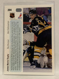 #204 Ray Bourque James Norris Trophy Boston Bruins 1990-91 Upper Deck Hockey Card NHL