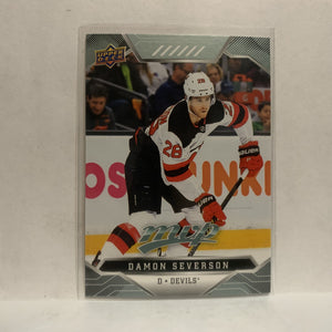 #21 Damon Severson New Jersey Devils 2019-20 Upper Deck MVP Hockey Card KU