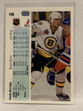 #196 Randy Burridge Boston Bruins 1990-91 Upper Deck Hockey Card NHL