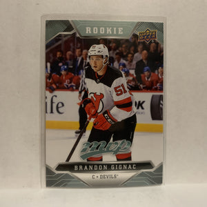 #220 Brandon Gignac Rookie New Jersey Devils 2019-20 Upper Deck MVP Hockey Card KU