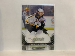 #145 Patrice Bergeron Boston Bruins 2020-21 Upper Deck MVP Hockey Card MF