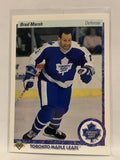 #199 Brad Marsh Toronto Maple Leafs 1990-91 Upper Deck Hockey Card NHL