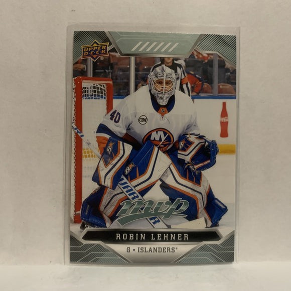 #95 Robin Lehner New York Islanders 2019-20 Upper Deck MVP Hockey Card KV