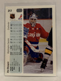 #217 Don Beaupre Washington Capitals 1990-91 Upper Deck Hockey Card NHL