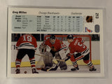 #213 Greg Millen Chicago Blackhawks 1990-91 Upper Deck Hockey Card NHL