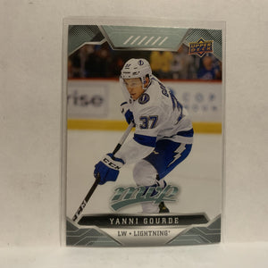 #166 Yanni Gourde Tampa Bay Lightning 2019-20 Upper Deck MVP Hockey Card KV