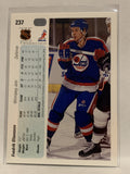 #237 Fredrik Olausson Winnipeg Jets 1990-91 Upper Deck Hockey Card NHL