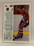 #238 Geoff Courtnall Washington Capitals 1990-91 Upper Deck Hockey Card NHL