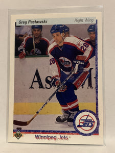 #239 Greg Paslawski Winnipeg Jets 1990-91 Upper Deck Hockey Card NHL