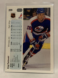 #239 Greg Paslawski Winnipeg Jets 1990-91 Upper Deck Hockey Card NHL