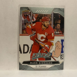 #39 Mark Giordano Calgary Flames 2019-20 Upper Deck MVP Hockey Card KV