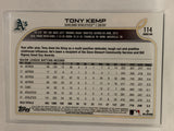 #114 Tony Kemp Oakland Athletics 2022 Topps Series One Baseball Card MLB