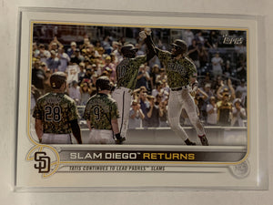 #125 Slam Diego Returns San Diego Padres 2022 Topps Series One Baseball Card MLB