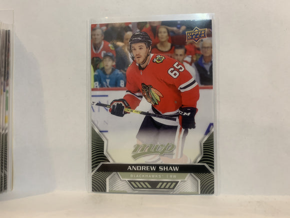 #24 Andrew Shaw Chicago Blackhawkks 2020-21 Upper Deck MVP Hockey Card MG