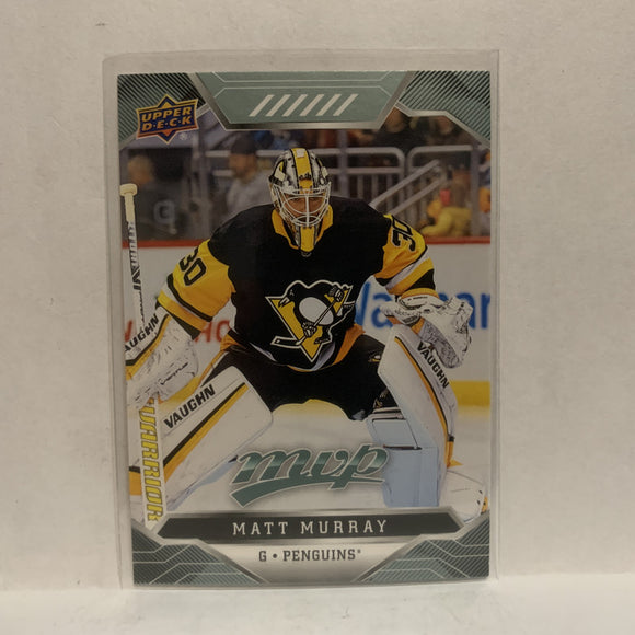 #45 Matt Murray Pittsburgh Penguins 2019-20 Upper Deck MVP Hockey Card KW