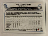 #25 Vidal Brujan Rookie Tampa Bay Rays 2022 Topps Series One Baseball Card MLB