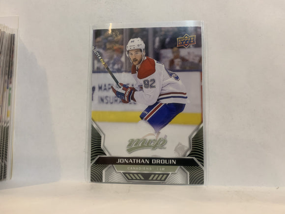 #84 Jonathan Drouin Montreal Canadiens 2020-21 Upper Deck MVP Hockey Card MG