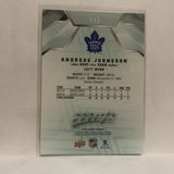 #115 Andreas Johnsson Toronto Maple Leafs 2019-20 Upper Deck MVP Hockey Card KW